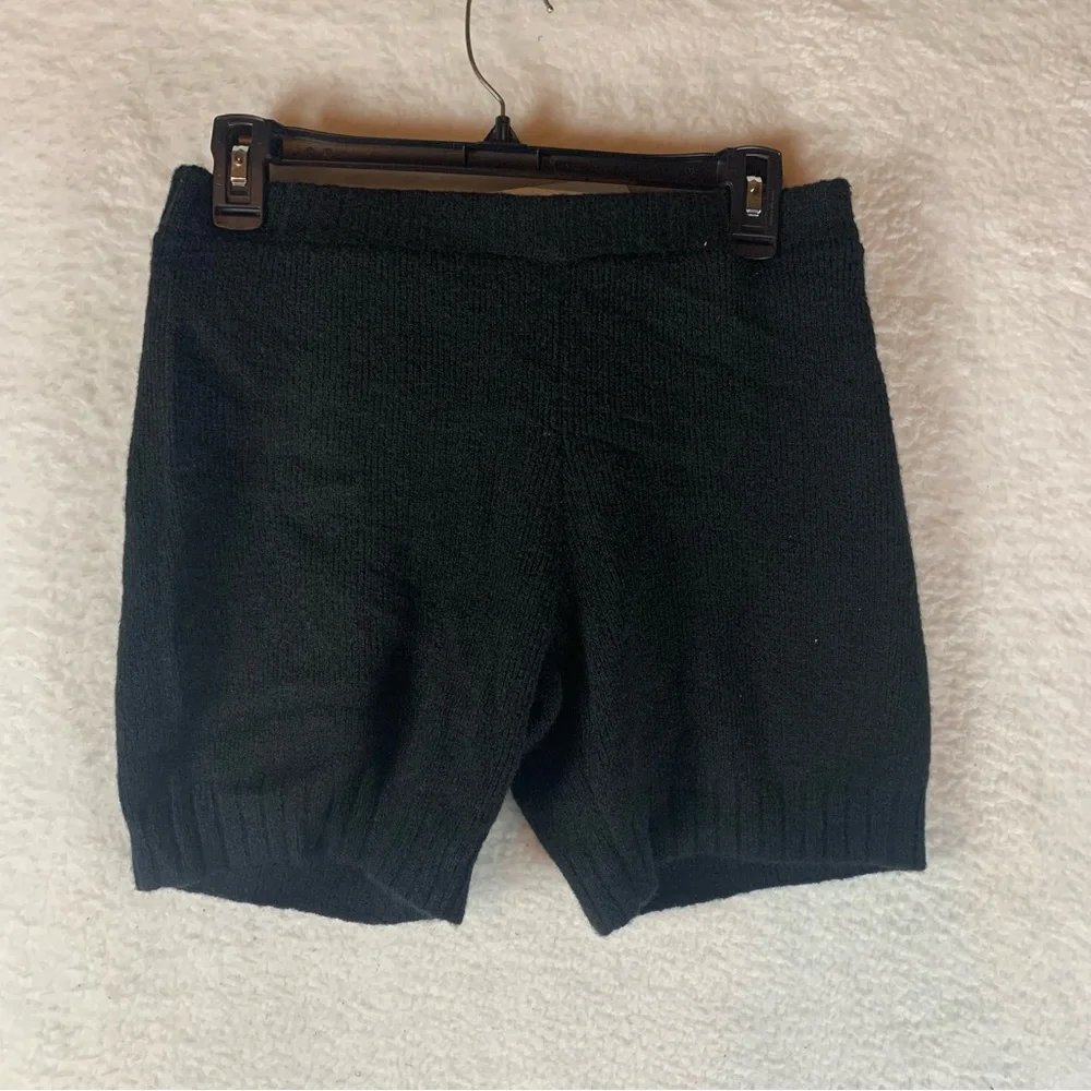 Topshop Micro Knit‎ Sweater Shorts Black Wool Stretch Women 8-10 NWT 5882